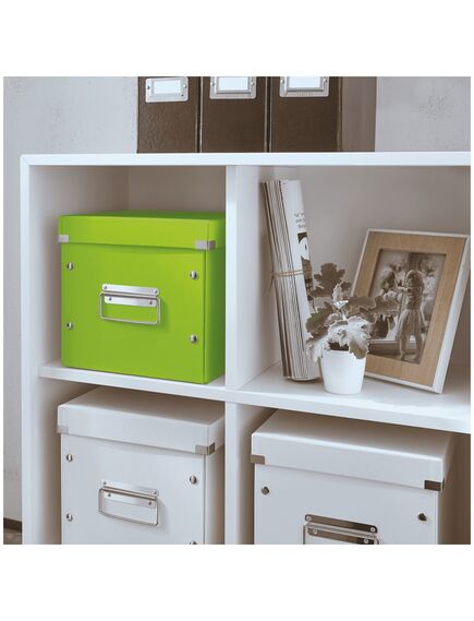 Cutie depozitare medie, 260x240x260 mm, verde, LEITZ WOW Click&Store, Culoare: Verde-[2]