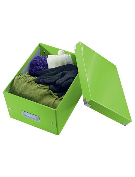 Cutie depozitare mica, 220x160x282 mm, verde, LEITZ WOW Click&Store, Culoare: Verde-[2]