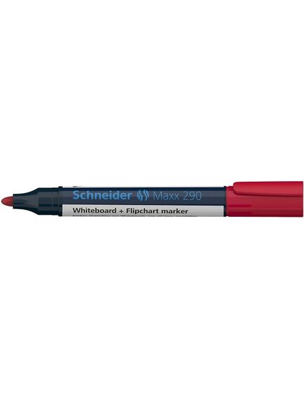 Marker whiteboard, varf 2-3mm, rosu, SCHNEIDER Maxx 290, Culoare: Rosu-[3]