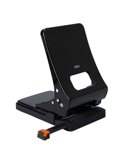 Perforator de birou, 45 coli, metalic, negru, DELI E0143-[2]