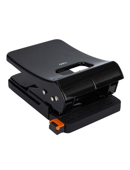 Perforator de birou, 45 coli, metalic, negru, DELI E0143-[3]
