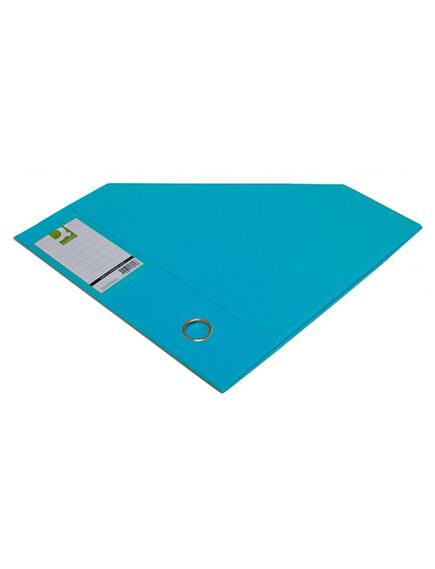 Suport reviste A4, carton plastifiat, bleu, Q-CONNECT, Culoare: Bleu-[2]