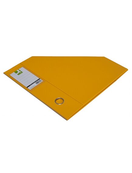 Suport reviste A4, carton plastifiat, galben, Q-CONNECT, Culoare: Galben-[2]