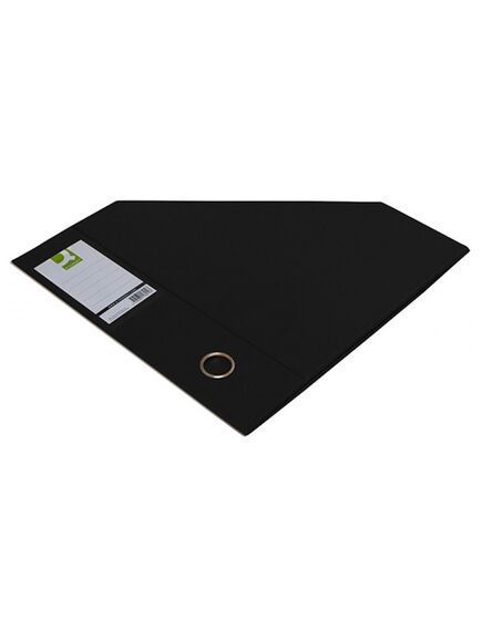 Suport reviste A4, carton plastifiat, negru, Q-CONNECT, Culoare: Negru-[2]