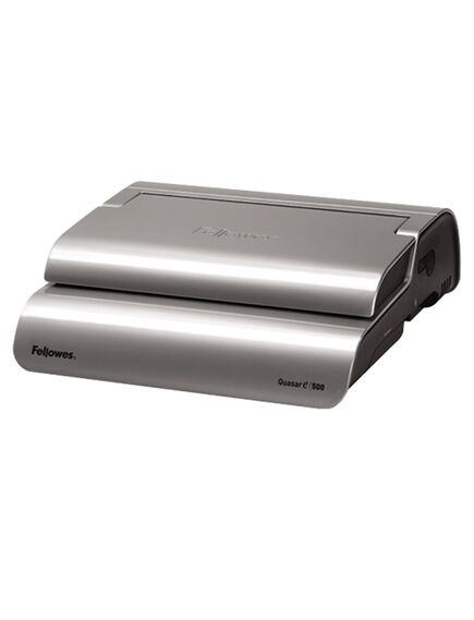 Aparat de indosariat electric, inele palstic, max. 500 coli, FELLOWES Quasar-E 500-[3]
