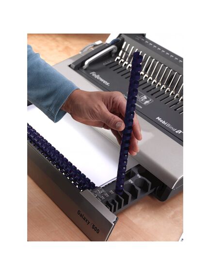 Aparat de indosariat electric, inele plastic, max. 500 coli, FELLOWES Galaxy-E 500-[5]