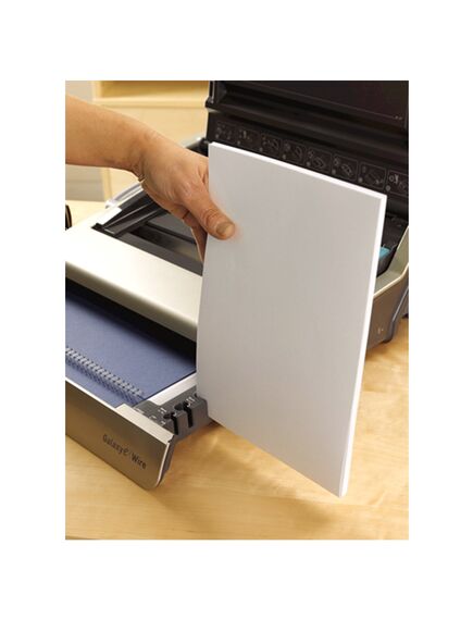 Aparat de indosariat manual, inele metal, max. 130 coli, FELLOWES Galaxy Wire-[2]