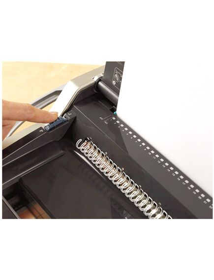 Aparat de indosariat manual, inele metal, max. 130 coli, FELLOWES Galaxy Wire-[3]