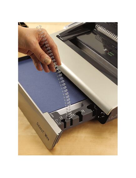 Aparat de indosariat manual, inele metal, max. 130 coli, FELLOWES Galaxy Wire-[4]