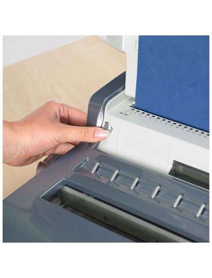 Aparat de indosariat manual, inele metal, max. 130 coli, FELLOWES Quasar Wire-[5]
