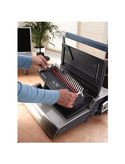 Aparat de indosariat manual, inele palstic, max. 500 coli, FELLOWES Galaxy 500-[4]