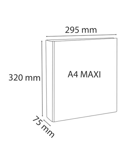 Caiet mecanic A4+, 4 inele, 50 mm, 2 buzunare, alb, EXACOMPTA-[3]