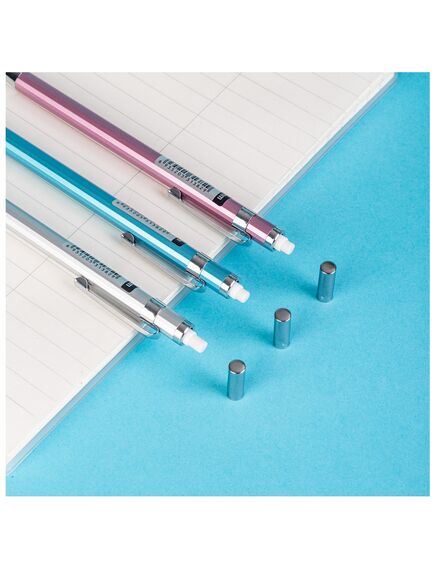 Creion mecanic 0,7mm, corp metal, U998 DELI-[5]