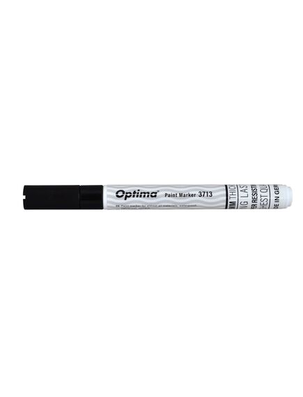 Marker cu vopsea, varf rotund 1-2mm, negru, Optima Paint 3713, Culoare: Negru-[2]