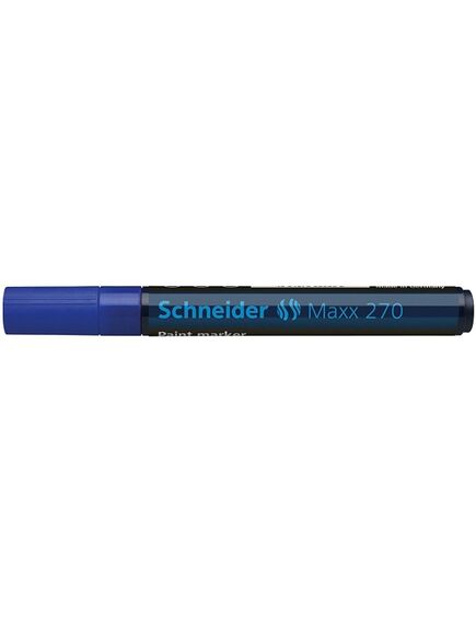 Marker cu vopsea, varf 1-3mm, albastru, SCHNEIDER Maxx 270, Culoare: Albastru-[2]