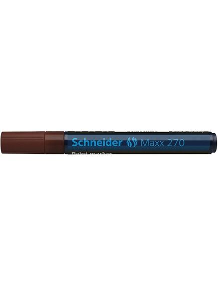 Marker cu vopsea, varf 1-3mm, maro, SCHNEIDER Maxx 270, Culoare: Maro-[2]
