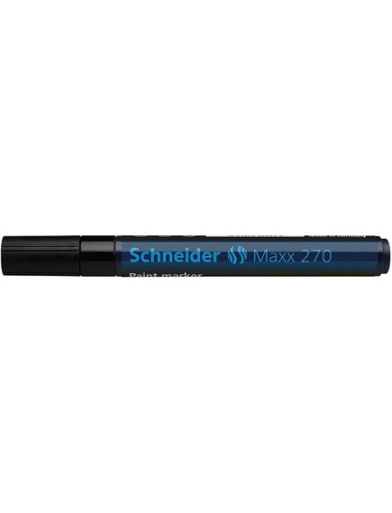 Marker cu vopsea, varf 1-3mm, negru, SCHNEIDER Maxx 270, Culoare: Negru-[2]