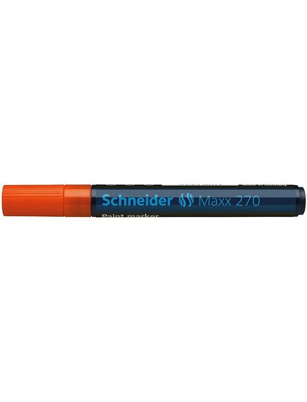 Marker cu vopsea, varf 1-3mm, portocaliu, SCHNEIDER Maxx 270, Culoare: Portocaliu-[2]