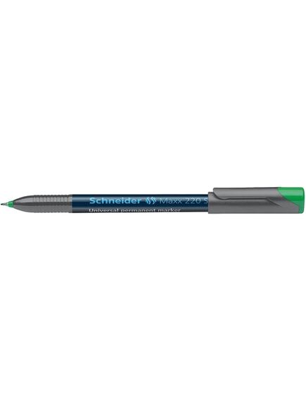 Marker permanent, varf 0.4mm, verde, SCHNEIDER Max 220 S, Culoare: Verde-[2]