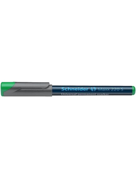 Marker permanent, varf 0.4mm, verde, SCHNEIDER Max 220 S, Culoare: Verde-[3]