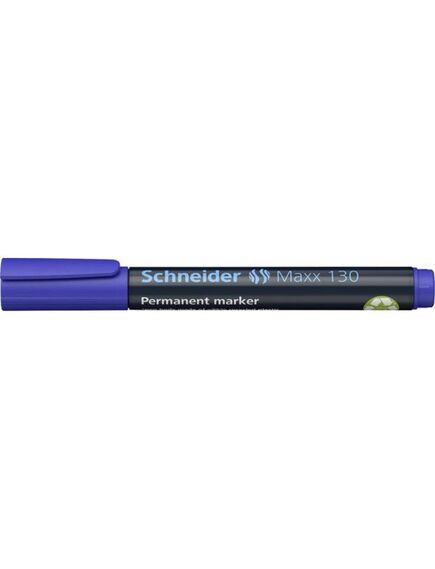 Marker permanent, varf 3mm, albastru, SCHNEIDER Maxx 130, Culoare: Albastru-[3]