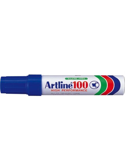 Marker permanent, varf tesit 7-12 mm, albastru, ARTLINE 100, Culoare: Albastru-[2]