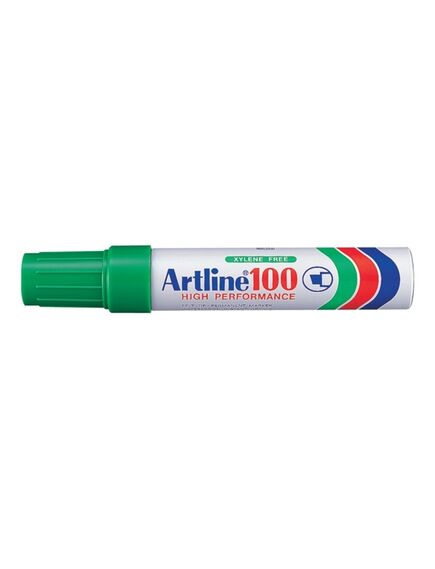 Marker permanent, varf tesit 7-12 mm, verde, ARTLINE 100, Culoare: Verde-[2]