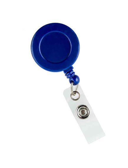 Snur retractabil pentru ecuson, albastru, 50 buc/set, Culoare: Albastru-[2]