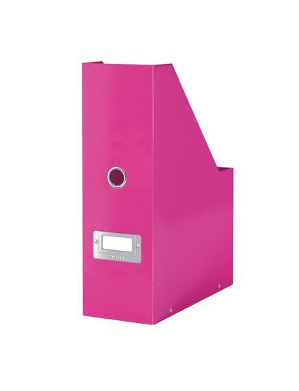 Suport vertical din carton laminat, cataloage, roz, LEITZ WOW, Culoare: Roz-[2]