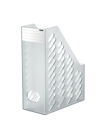 Suport vertical pentru cataloage, A4, plastic, fumuriu, HAN Klassik XXL, Culoare: Transparent gri-[2]