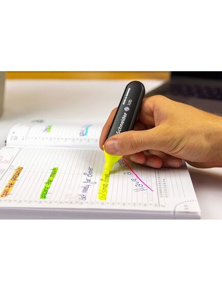 Textmarker, varf tesit 1-5mm, galben, SCHNEIDER Job, Culoare: Galben-[4]