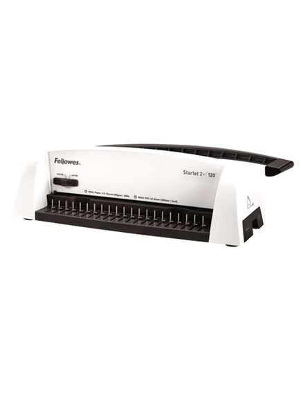 Aparat de indosariat manual, inele plastic, max. 120 coli, FELLOWES STARLET 2+-[3]