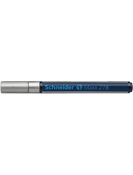 Marker cu vopsea, varf 0.8 mm, argintiu, SCHNEIDER Maxx 278, Culoare: Argintiu-[2]