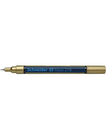 Marker cu vopsea, varf 0.8 mm, auriu, SCHNEIDER Maxx 278, Culoare: Auriu-[3]