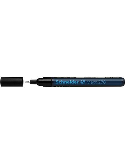 Marker cu vopsea, varf 0.8 mm, negru, SCHNEIDER Maxx 278, Culoare: Negru-[3]