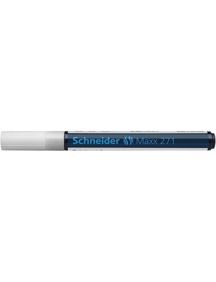 Marker cu vopsea, varf 1-2 mm, alb, SCHNEIDER Maxx 271, Culoare: Alb-[3]