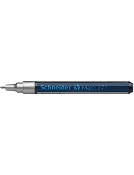 Marker cu vopsea, varf 1-2 mm, argintiu, SCHNEIDER Maxx 271, Culoare: Argintiu-[3]
