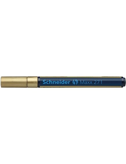 Marker cu vopsea, varf 1-2 mm, auriu, SCHNEIDER Maxx 271, Culoare: Auriu-[3]