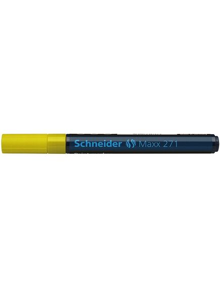 Marker cu vopsea, varf 1-2 mm, galben, SCHNEIDER Maxx 271, Culoare: Galben-[2]