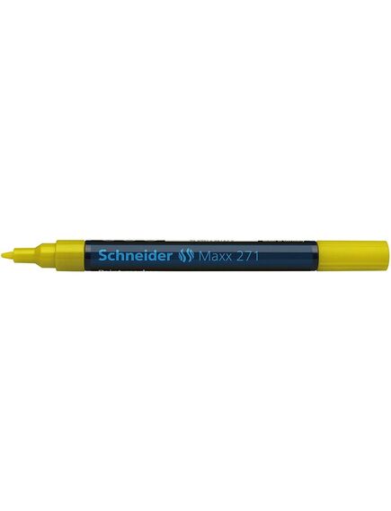 Marker cu vopsea, varf 1-2 mm, galben, SCHNEIDER Maxx 271, Culoare: Galben-[3]