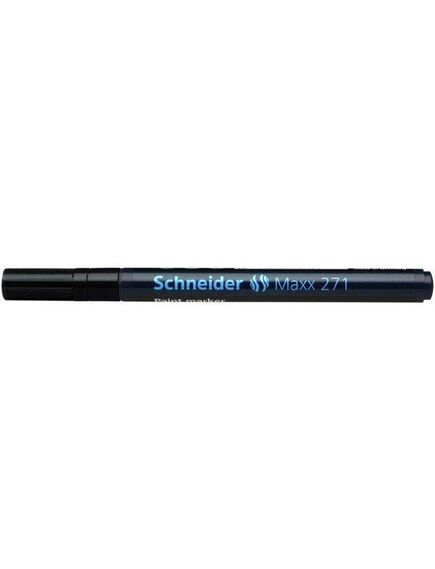 Marker cu vopsea, varf 1-2 mm, negru, SCHNEIDER Maxx 271, Culoare: Negru-[2]