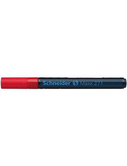 Marker cu vopsea, varf 1-2 mm, rosu, SCHNEIDER Maxx 271, Culoare: Rosu-[3]