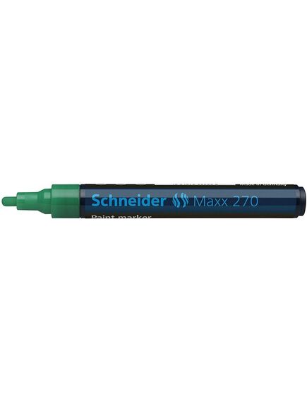 Marker cu vopsea, varf 1-3mm, verde, SCHNEIDER Maxx 270, Culoare: Verde-[3]