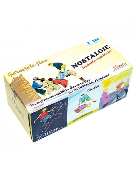 Servetele faciale albe, 2 straturi, 200 bucati/cutie, MICA'S-[2]