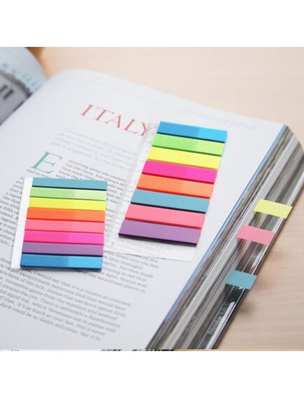 Stick index plastic transparent color, 45x8 mm, 8x20 file/set, STICK'N-[2]