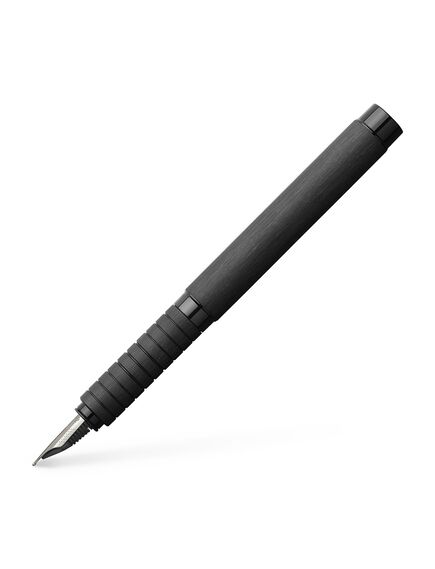 Stilou, penita extra fina, corp aluminiu, negru, Essentio FABER-CASTELL, Culoare: Negru-[2]
