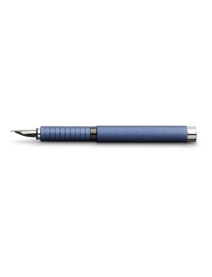 Stilou, penita fina, corp aluminiu, albastru, Essentio FABER-CASTELL, Culoare: Albastru-[2]