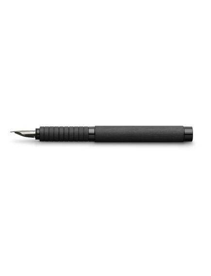 Stilou, penita fina, corp aluminiu, negru, Essentio FABER-CASTELL, Culoare: Negru-[2]