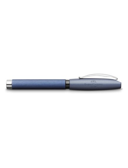 Stilou, penita medie, corp aluminiu, albastru, Essentio FABER-CASTELL, Culoare: Albastru-[2]