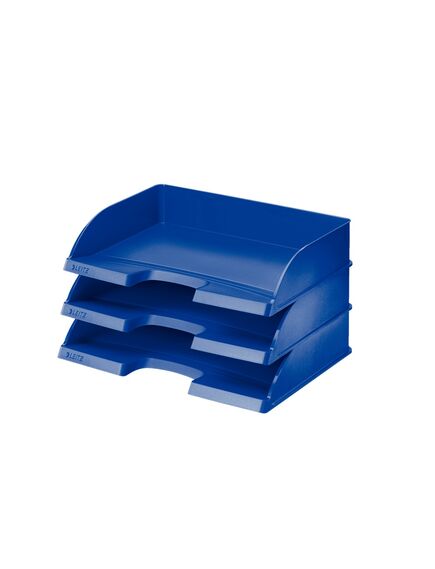 Tavita documente, A4, plastic, landscape, albastru, LEITZ, Culoare: Albastru-[3]